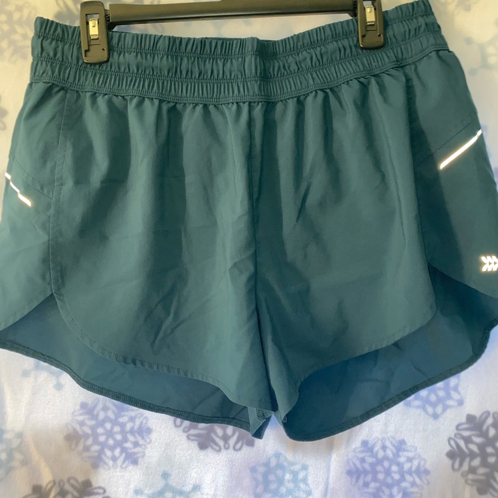 Navy Teal Athletic Shorts